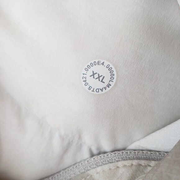 Lululemon Navigation Stretch Down Vest Size XXL Mesosphere White Opal Raw Linen - Picture 7 of 8